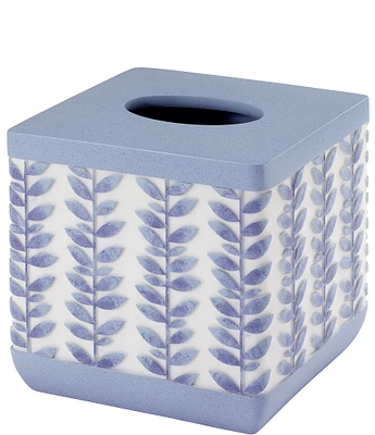 Avanti Linens Monterey Collection Hand-Painted Raised Textured Tissue Box Cover