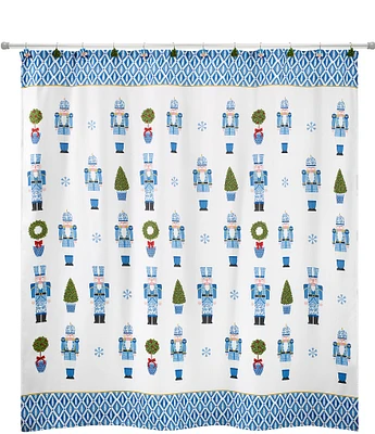 Avanti Linens Nutcracker Trellis Collection Shower Curtain