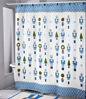 Avanti Linens Nutcracker Trellis Collection Shower Curtain