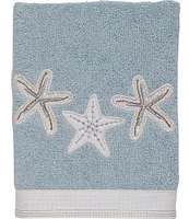 Avanti Linens Sequin Shells Embroidered Bath Towels