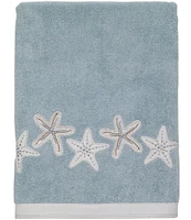 Avanti Linens Sequin Shells Embroidered Bath Towels