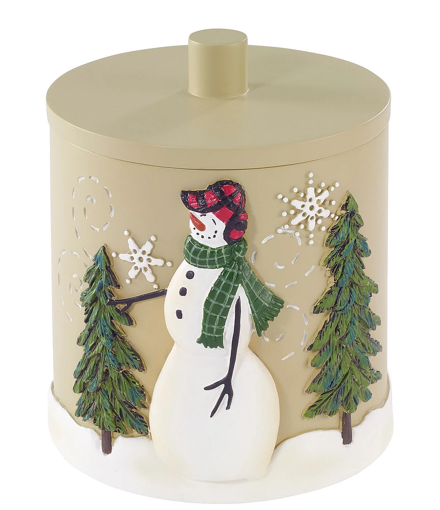 Avanti Linens Snowmen Gathering Collection Covered Jar