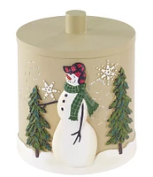 Avanti Linens Snowmen Gathering Collection Covered Jar