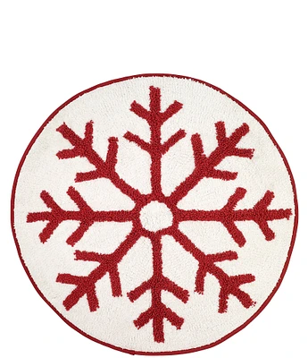 Avanti Linens Sparkle Collection Snowflake Bath Rug