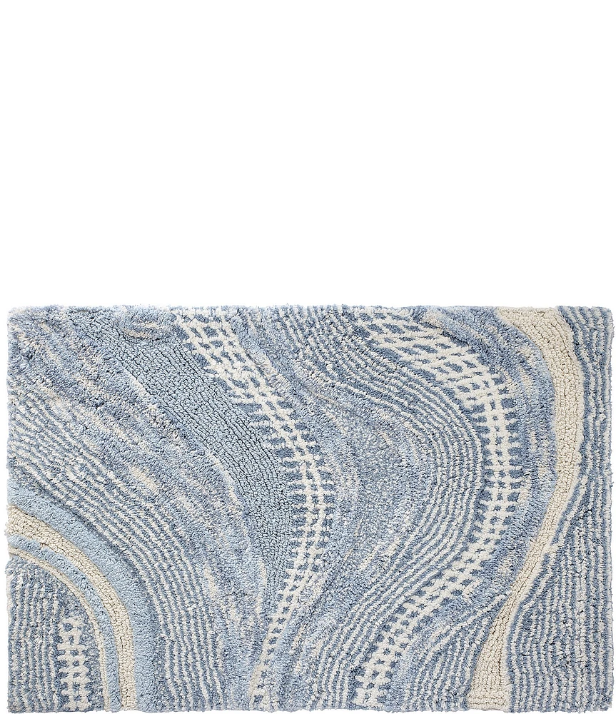 Avanti Linens Wave Blue Bath Rug