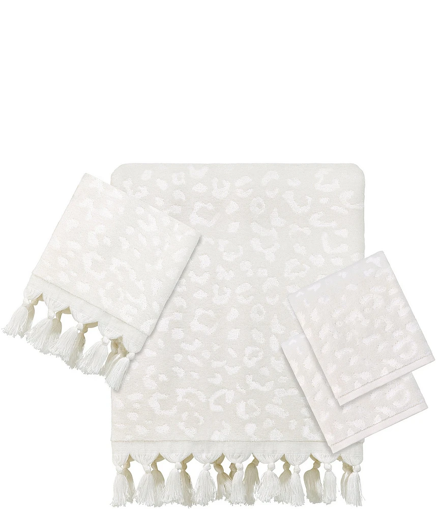 Avanti Linens x Nicole Miller Celina Leopard Print 4-Piece Bath Towel Set