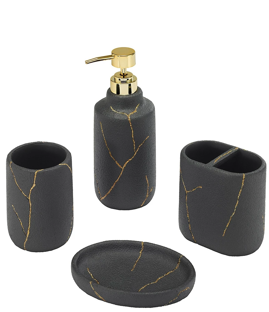 Avanti Linens x Nicole Miller Sydney Collection 4-Piece Bath Accessory Set