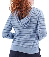 Aventura Bellaire Organic Cotton Blend Lightweight Beach V-Neck Hoodie Sweater