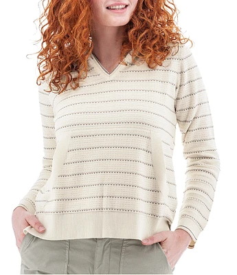 Aventura Bellaire Organic Cotton Blend Lightweight Beach V-Neck Hoodie Sweater