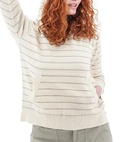 Aventura Bellaire Organic Cotton Blend Lightweight Beach V-Neck Hoodie Sweater