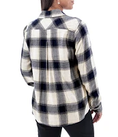 Aventura Braelin Woven Plaid Collared Long Sleeve Shirt