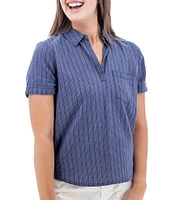 Aventura Breezy Johnny Collar Popover Camp Shirt