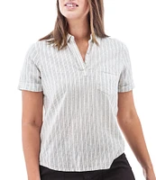 Aventura Breezy Johnny Collar Popover Camp Shirt