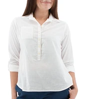 Aventura Devon Collared Long Sleeve Top