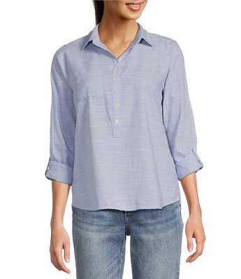 Aventura Devon Collared Long Sleeve Top