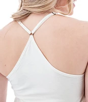 Aventura Linden Slub Knit Jersey Strappy Y-Back Tank Top