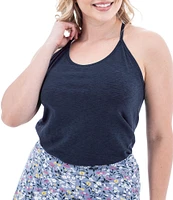 Aventura Linden Slub Knit Jersey Strappy Y-Back Tank Top