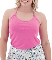 Aventura Linden Slub Knit Jersey Strappy Y-Back Tank Top
