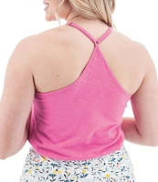 Aventura Linden Slub Knit Jersey Strappy Y-Back Tank Top