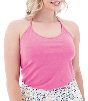 Aventura Linden Slub Knit Jersey Strappy Y-Back Tank Top