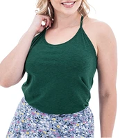 Aventura Linden Slub Knit Jersey Strappy Y-Back Tank Top