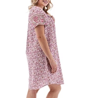 Aventura Portofino Woven Split V-Neck Swing Dress