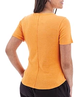 Aventura Sandia Tri-Blend Ribbed Knit Crew Neck Henley Tee