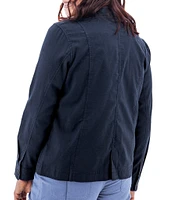 Aventura Temple Lightweight Utility Woven Button Front Jacket