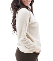 Aventura Tiffi Thermal Knit Cowl Neck Pullover