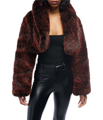 Azalea Wang Astra Faux Fur Collared Filled Jacket