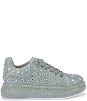 Azalea Wang Azure Rhinestone Platform Sneakers