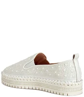 Azalea Wang Brittany Pearl Platform Slip-On Sneakers