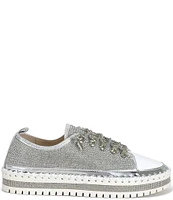 Azalea Wang Gracelynn Rhinestone Platform Sneakers