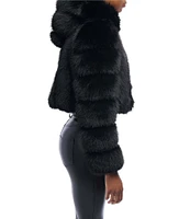 Azalea Wang Jolene Faux Fur Hooded Filled Jacket