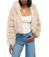 Azalea Wang Jolene Faux Fur Hooded Filled Jacket