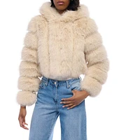 Azalea Wang Jolene Faux Fur Hooded Filled Jacket