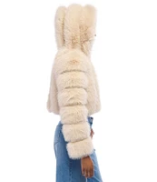 Azalea Wang Jolene Faux Fur Hooded Filled Jacket