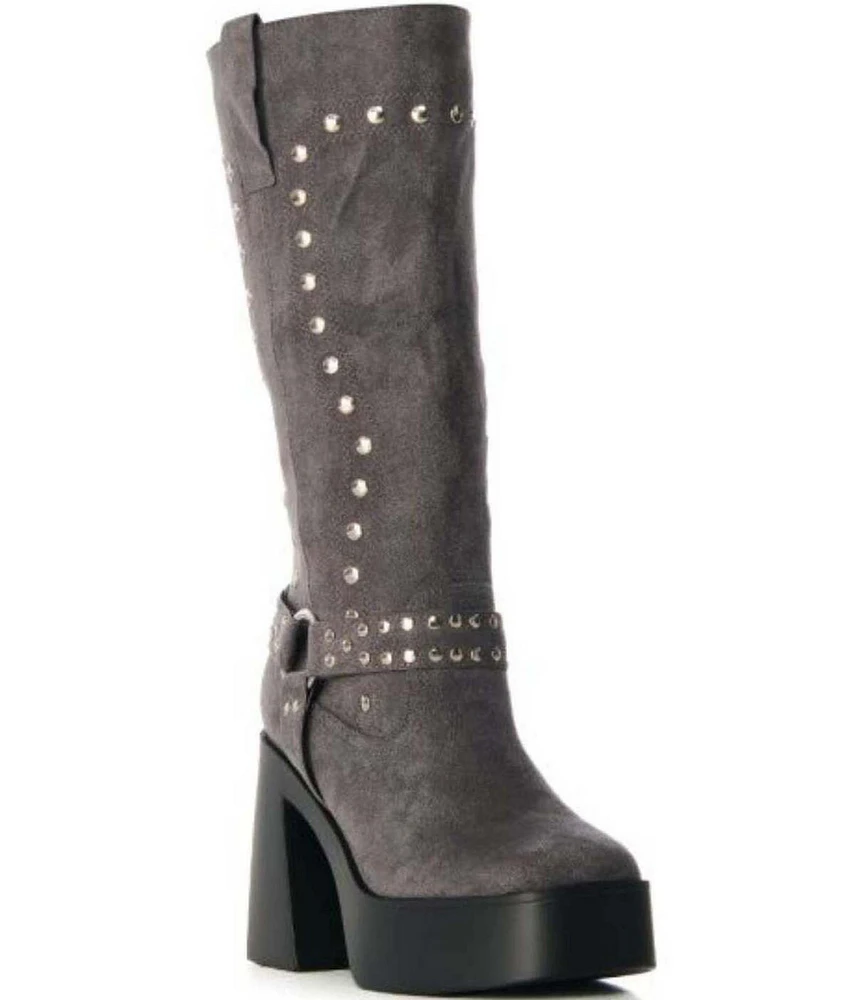 Azalea Wang Muna Studded Moto Boots