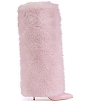 Azalea Wang Omera Faux Fur Foldover Knee High Boots