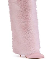 Azalea Wang Omera Faux Fur Foldover Knee High Boots