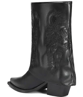 Azalea Wang Portabella Fold Over Western Mid Boots