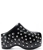 Azalea Wang Romesco Studded Platform Clogs