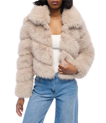 Azalea Wang Tumi Faux Fur Collared Filled Jacket