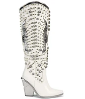 Azalea Wang Upbeat Americana Rhinestone Tall Western Boots