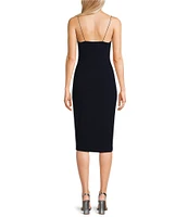 B. Darlin Cowl Neck Sleeveless Midi Dress