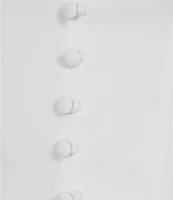 B. Darlin Cuffed Neckline Sleeveless Partial Button Front Fit And Flare Dress