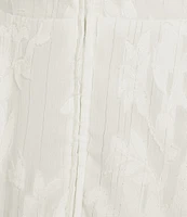 B. Darlin Floral Jacquard Double Hem Fit & Flare Dress