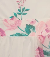 B. Darlin Floral Print Ruffled A-Line Dress