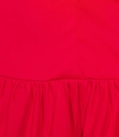 B. Darlin Halter Neck Bubble Hem Drop Waist Dress