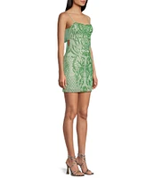 B. Darlin Sequin Spaghetti Strap Sleeveless Dress